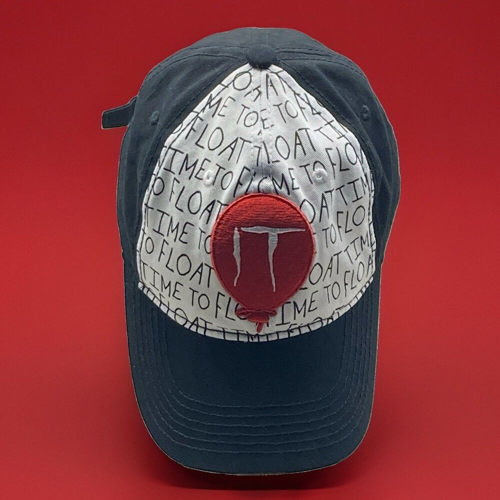 IT Movie Pennywise Time To Float Red Balloon Baseball Halloween Grunge Cap Hat
